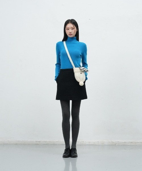 GENERAL IDEA（ジェネラルアイデア）の「【GENERAL IDEA】ウールビーニーニットバッグ / WOMAN BEANIE KNIT BAG（ショルダーバッグ・レディース・クリーム/チャコール/ライム/レッド・FREE）」の12枚目の写真