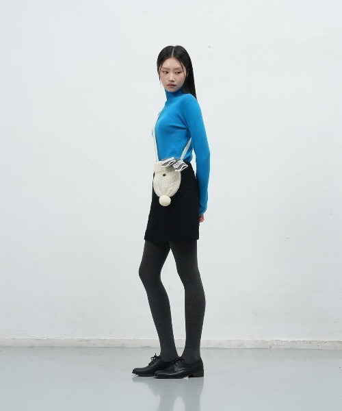 GENERAL IDEA（ジェネラルアイデア）の「【GENERAL IDEA】ウールビーニーニットバッグ / WOMAN BEANIE KNIT BAG（ショルダーバッグ・レディース・クリーム/チャコール/ライム/レッド・FREE）」の14枚目の写真