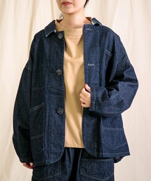 Brocante（ブロカント）の「[Brocante / ブロカント] ムラ糸10ozデニム デフォルメカバーオール（デニムジャケット）」