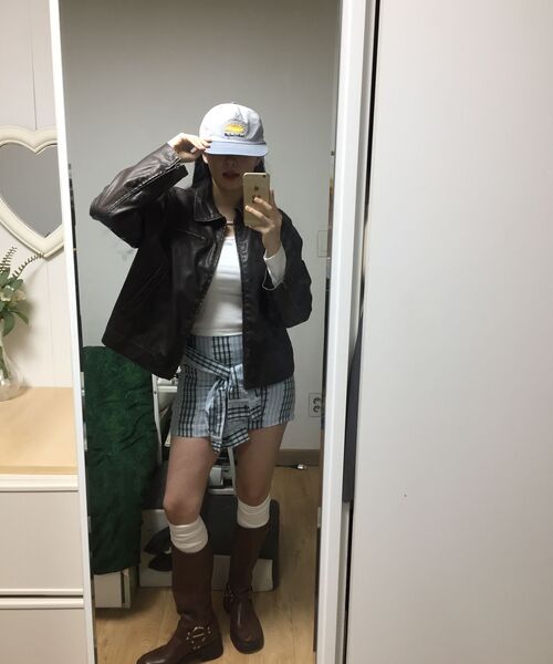 HIGH SCHOOL DISCO（ハイスクールディスコ）の「シャツレイヤードスカート_スカイブルー（スカート・レディース・その他・SMALL/MEDIUM）」の2枚目の写真