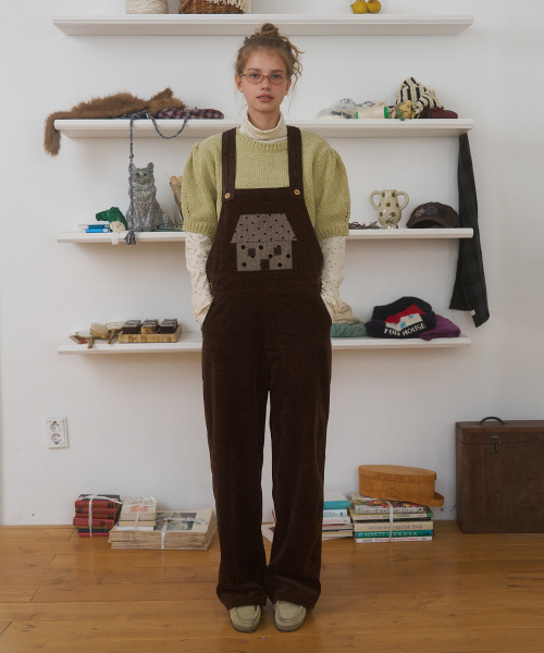 FUN FROM FUN(ファンフロムファン)の「Cozy Home Overall, Brown(サロペット/オーバーオール・レディース・その他・OS)」の1枚目の写真