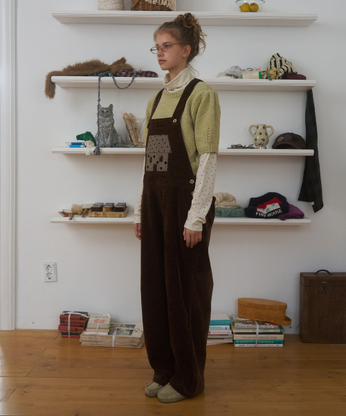 FUN FROM FUN(ファンフロムファン)の「Cozy Home Overall, Brown(サロペット/オーバーオール・レディース・その他・OS)」の3枚目の写真