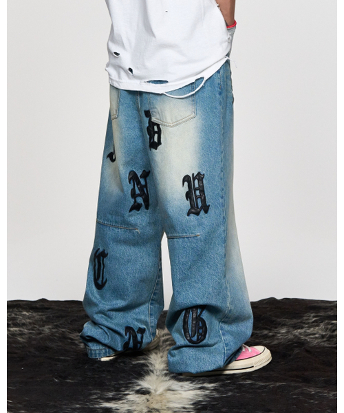 SCHISM PATCH JEANS BLUE 【公式通販】