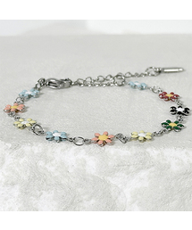 BLESSED BULLET（ブレスドブレッド）の「ss-デイジーフラワーモチーフアレイブレスレット-マルチ（ブレスレット）」