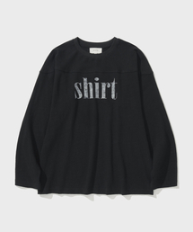 FINE SLUB SHIRT T-SHIRT (BLACK)
