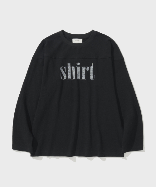 SHIRTER(シャーター)の「FINE SLUB SHIRT T-SHIRT (BLACK)(Tシャツ/カットソー・メンズ・その他・MEDIUM/LARGE/SMALL)」の1枚目の写真