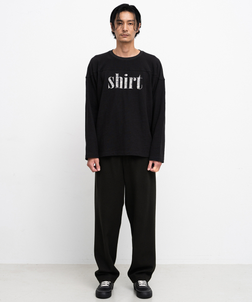 SHIRTER(シャーター)の「FINE SLUB SHIRT T-SHIRT (BLACK)(Tシャツ/カットソー・メンズ・その他・MEDIUM/LARGE/SMALL)」の3枚目の写真