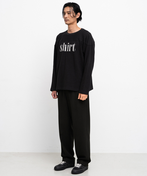 SHIRTER(シャーター)の「FINE SLUB SHIRT T-SHIRT (BLACK)(Tシャツ/カットソー・メンズ・その他・MEDIUM/LARGE/SMALL)」の4枚目の写真