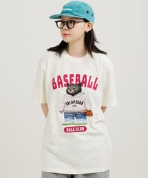 ベースボールクラブ 半袖Tシャツ アイボリー
