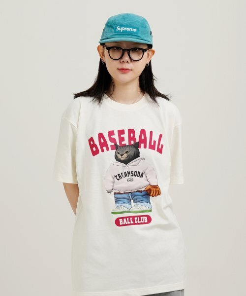 CREAM SODA LAB(クリームソーダラボ)の「ベースボールクラブ 半袖Tシャツ アイボリー(Tシャツ/カットソー・メンズ・その他・LARGE/MEDIUM/X-LARGE/XX-LARGE)」の2枚目の写真