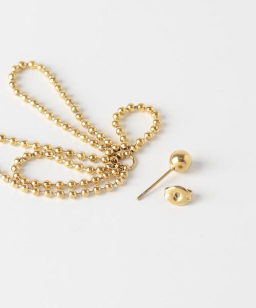 URBAN RESEARCH Sonny Label（アーバンリサーチサニーレーベル）の「ステンレススウィングボールチェーンピアス（ピアス（両耳用）・レディース・ゴールド/シルバー・ONE）」の5枚目の写真