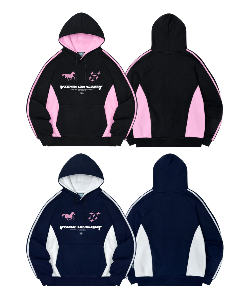 Video Jockey（ビデオジョッキー）の「スターホース スポーツ フードパーカー [ネイビー]（パーカー・レディース・その他・MEDIUM/LARGE）」の2枚目の写真