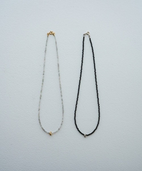 anuke(アンヌーク)の「anuke Color Stone Necklace カラーストーンネックレス/62610912(ネックレス・レディース・アイボリー/ブラック・ONE SIZE)」の4枚目の写真