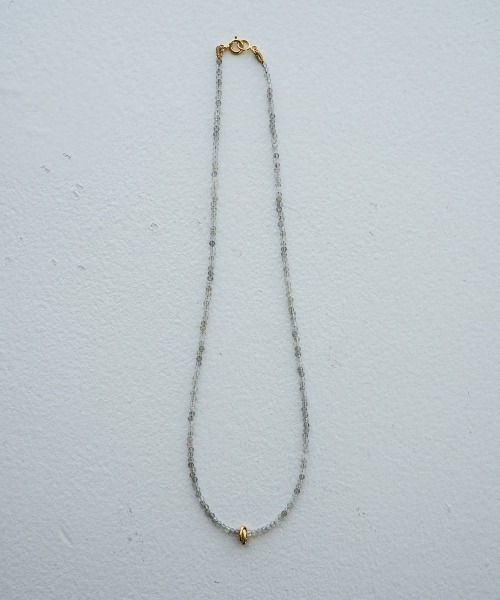 anuke(アンヌーク)の「anuke Color Stone Necklace カラーストーンネックレス/62610912(ネックレス・レディース・アイボリー/ブラック・ONE SIZE)」の5枚目の写真