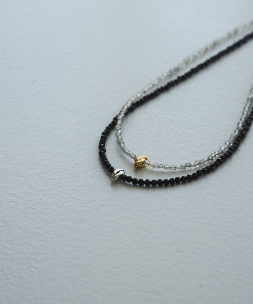 anuke(アンヌーク)の「anuke Color Stone Necklace カラーストーンネックレス/62610912(ネックレス・レディース・アイボリー/ブラック・ONE SIZE)」の9枚目の写真