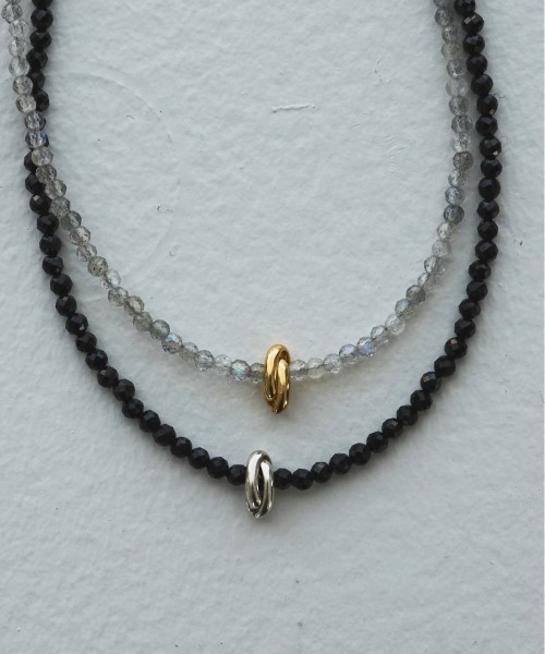 anuke(アンヌーク)の「anuke Color Stone Necklace カラーストーンネックレス/62610912(ネックレス・レディース・アイボリー/ブラック・ONE SIZE)」の8枚目の写真