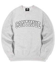 CONTINUE LOGO クルーネック - ホワイト