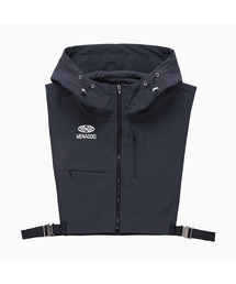 MENASOO（ミナス）の「MENASOO RUNNING HOOD VEST_BLACK CHARCOAL（ベスト）」