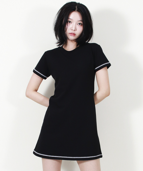 DEMARC(ドゥマーク)の「GIRLY CHIC STITCH MINI DRESS BLACK(ワンピース・レディース・その他・MEDIUM/LARGE)」の5枚目の写真