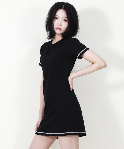 DEMARC(ドゥマーク)の「GIRLY CHIC STITCH MINI DRESS BLACK(ワンピース・レディース・その他・MEDIUM/LARGE)」の7枚目の写真