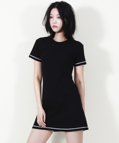 DEMARC(ドゥマーク)の「GIRLY CHIC STITCH MINI DRESS BLACK(ワンピース・レディース・その他・MEDIUM/LARGE)」の8枚目の写真