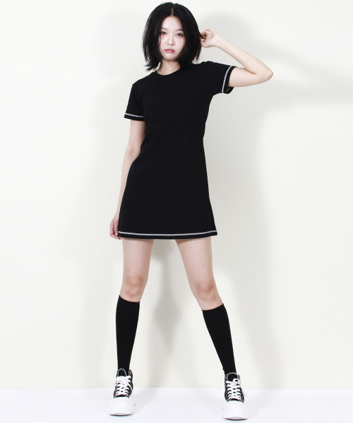 DEMARC(ドゥマーク)の「GIRLY CHIC STITCH MINI DRESS BLACK(ワンピース・レディース・その他・MEDIUM/LARGE)」の11枚目の写真