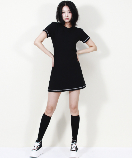 DEMARC(ドゥマーク)の「GIRLY CHIC STITCH MINI DRESS BLACK(ワンピース・レディース・その他・MEDIUM/LARGE)」の12枚目の写真