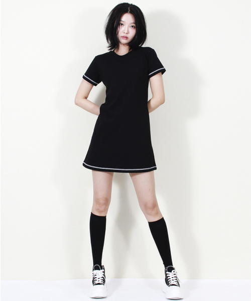 DEMARC(ドゥマーク)の「GIRLY CHIC STITCH MINI DRESS BLACK(ワンピース・レディース・その他・MEDIUM/LARGE)」の14枚目の写真