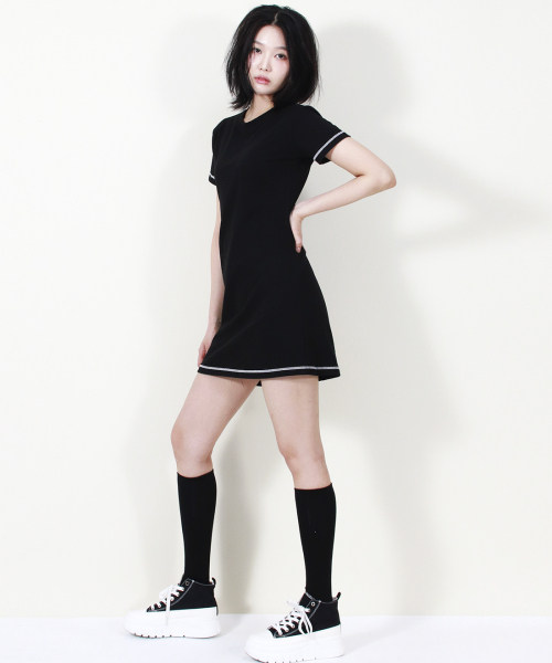 DEMARC(ドゥマーク)の「GIRLY CHIC STITCH MINI DRESS BLACK(ワンピース・レディース・その他・MEDIUM/LARGE)」の16枚目の写真