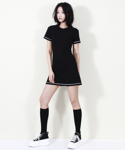 DEMARC(ドゥマーク)の「GIRLY CHIC STITCH MINI DRESS BLACK(ワンピース・レディース・その他・MEDIUM/LARGE)」の18枚目の写真