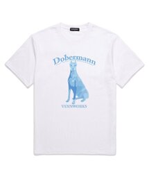 ドーベルマン オーバーサイズ 半袖Tシャツ (VS0084) ホワイト