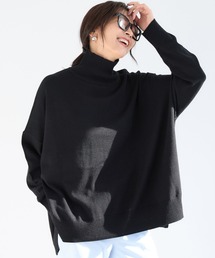タートルネック ポンチョ ニット/セーター」に該当するファッション