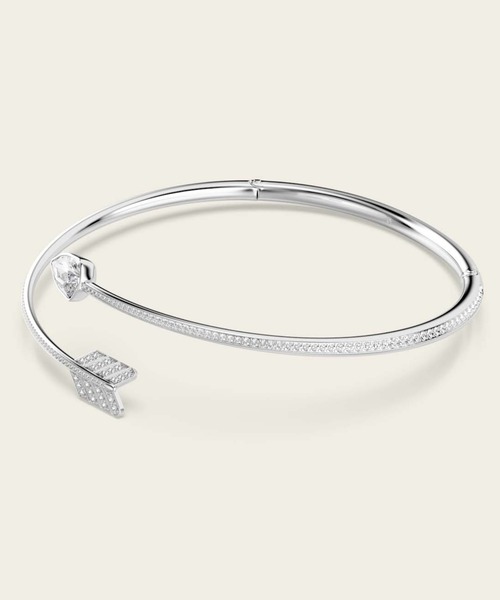 SWAROVSKI（スワロフスキー）の「【公式】【スワロフスキー】Idyllia チョーカー, ミックスカット, 矢, ホワイト, ロジウム・プレーティング（チョーカー・レディース・ホワイト・M）」の2枚目の写真