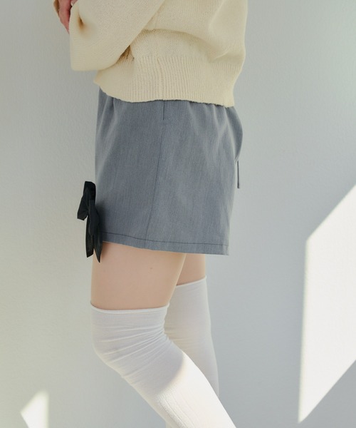 continuer de NICE CLAUP（コンティニューデナイスクラップ）の「【2026SS】リボンSET、スタイルアップショートパンツ（その他パンツ・レディース・トップグレー/チェック/ピンク・FREE）」の16枚目の写真