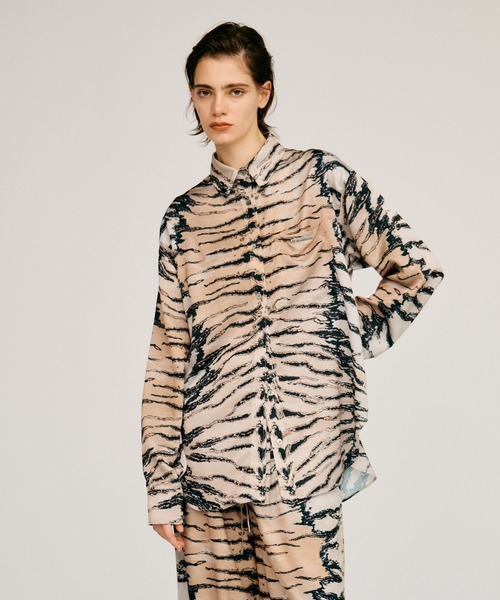 PRANK PROJECT(プランクプロジェクト)の「タイガープリントシャツ / Tiger Print Shirt(シャツ/ブラウス・レディース・マルチ・FREE)」の1枚目の写真
