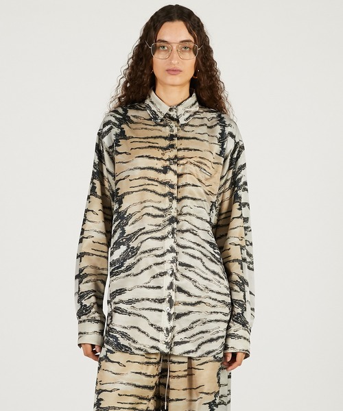PRANK PROJECT(プランクプロジェクト)の「タイガープリントシャツ / Tiger Print Shirt(シャツ/ブラウス・レディース・マルチ・FREE)」の5枚目の写真