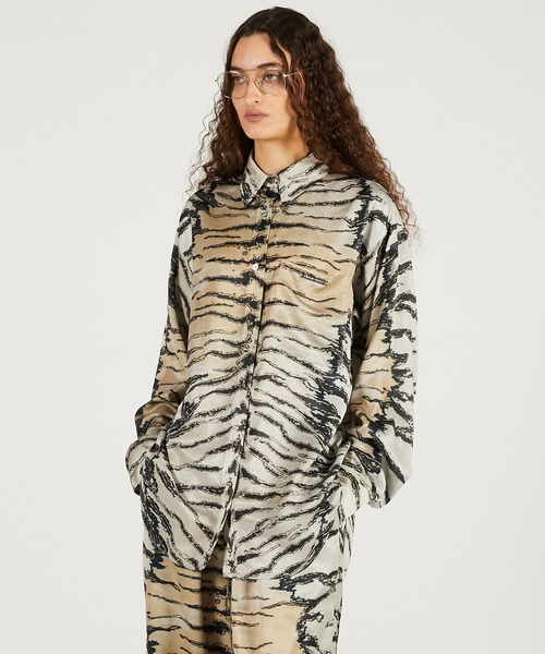 PRANK PROJECT(プランクプロジェクト)の「タイガープリントシャツ / Tiger Print Shirt(シャツ/ブラウス・レディース・マルチ・FREE)」の6枚目の写真