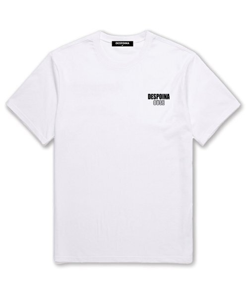 OUSE(オウズ)の「スモールロゴオーバーサイズ半袖Tシャツ(DS017)ホワイト(Tシャツ/カットソー・レディース・その他・SMALL/MEDIUM/LARGE/X-LARGE/XX-LARGE)」の1枚目の写真