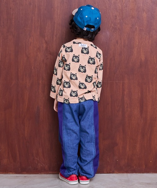 MARKEY'S（マーキーズ）の「トラックパンツリメイクデニムパンツ（デニムパンツ・キッズ・ブルー/ブラック・100/150/120/110/90/140/130）」の6枚目の写真