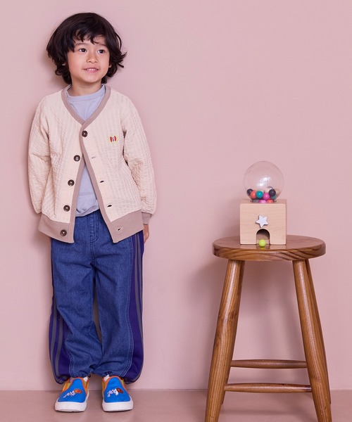 MARKEY'S（マーキーズ）の「トラックパンツリメイクデニムパンツ（デニムパンツ・キッズ・ブルー/ブラック・100/150/120/110/90/140/130）」の9枚目の写真