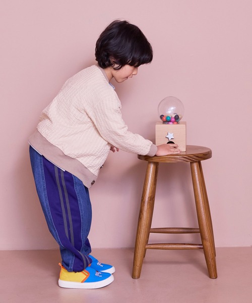 MARKEY'S（マーキーズ）の「トラックパンツリメイクデニムパンツ（デニムパンツ・キッズ・ブルー/ブラック・100/150/120/110/90/140/130）」の10枚目の写真