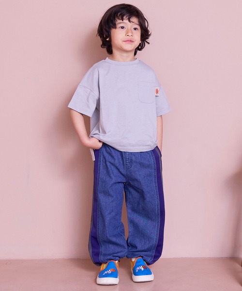 MARKEY'S（マーキーズ）の「トラックパンツリメイクデニムパンツ（デニムパンツ・キッズ・ブルー/ブラック・100/150/120/110/90/140/130）」の11枚目の写真