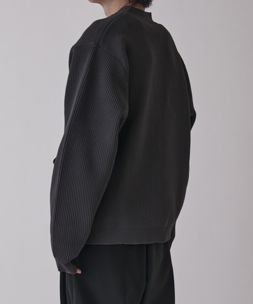 Lui's（ルイス）の「ゴールドTバーカーデ（カーディガン/ボレロ・メンズ・ブラック/チャコールグレー・S/M）」の14枚目の写真