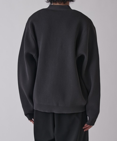 Lui's（ルイス）の「ゴールドTバーカーデ（カーディガン/ボレロ・メンズ・ブラック/チャコールグレー・S/M）」の15枚目の写真