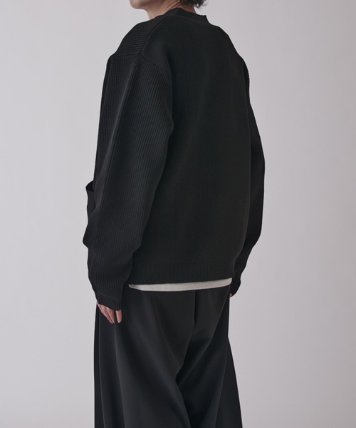 Lui's（ルイス）の「ゴールドTバーカーディガン（カーディガン/ボレロ・メンズ・ブラック/チャコールグレー・S/M）」の10枚目の写真