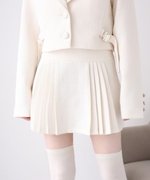 one after another NICE CLAUP | 【premium order】サイズ展開あり/セットで着れる/ツイードプリーツスカート(スカート)