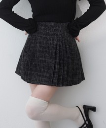 one after another NICE CLAUP | 【premium order】サイズ展開あり/セットで着れる/ツイードプリーツスカート(スカート)