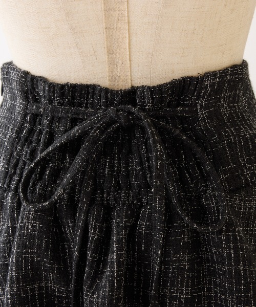 one after another NICE CLAUP（ワンアフターアナザーナイスクラップ）の「【premium order】サイズ展開あり/セットで着れる/ツイードプリーツスカート（スカート・レディース・アイボリー/ブラック/ミント/グレー・SMALL/MEDIUM）」の10枚目の写真