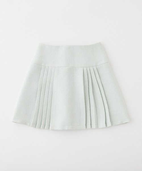 one after another NICE CLAUP（ワンアフターアナザーナイスクラップ）の「【premium order】サイズ展開あり/セットで着れる/ツイードプリーツスカート（スカート・レディース・アイボリー/ブラック/ミント/グレー・SMALL/MEDIUM）」の19枚目の写真