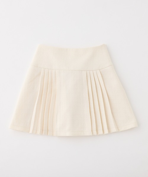 one after another NICE CLAUP（ワンアフターアナザーナイスクラップ）の「【premium order】サイズ展開あり/セットで着れる/ツイードプリーツスカート（スカート・レディース・アイボリー/ブラック/ミント/グレー・SMALL/MEDIUM）」の21枚目の写真